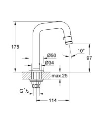 Grohe Universal musluk DN15 - 20202000 - 2