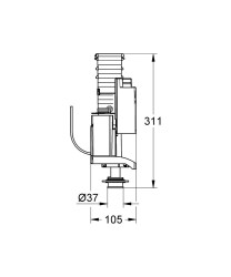 Grohe Yedek Parca Av 1 Bosaltma Grubu - 42320000 - 2