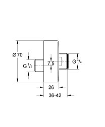 Grohe Yedek Parca Eksantırık - 12662000 - 2