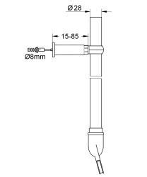 Grohe Yıkama borusu seti - 42041000 - 2