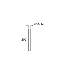 Grohe Yıkama borusu uzatması - 37042000 - 2