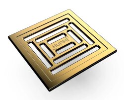 Hüppe Master X 10x10 cm,Parlak Altın, Yalıtımlı, Yandan Çıkışlı - 47H002600000PA03 - Hüppe