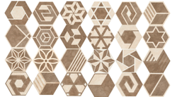 Seranit 10x11,6 Even Mix Bej/Kahve Dekor Mat 1.Kalite - Seranit