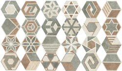 Seranit 10x11,6 Even Mix Gri/Antrasit Dekor Mat 1.Kalite - 1