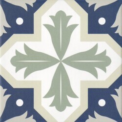 Seranit 19,7x19,7 Orion Çini Sarı/Yeşil Dekor Mat 1.Kalite - Seranit