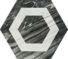 Seranit 20x23,2 Efes Marble Siyah Dekor Mat 1.Kalite - Seranit