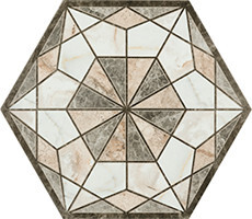 Seranit 20x23,2 Geohex Bej Dekor Mat 1.Kalite - 1