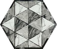 Seranit 20x23,2 Geohex Gri Dekor Mat 1.Kalite - Seranit