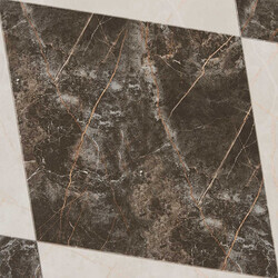 Seranit 60x60 Paris Siyah Dekor Parlak 1.Kalite - Seranit