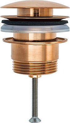 Universal Sifon Kapağı, Pop-up ø 63 mm Fırçalanmış Bronz - 0050520400 - 1